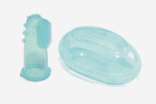 Summer Infant finger toothbrush with case.